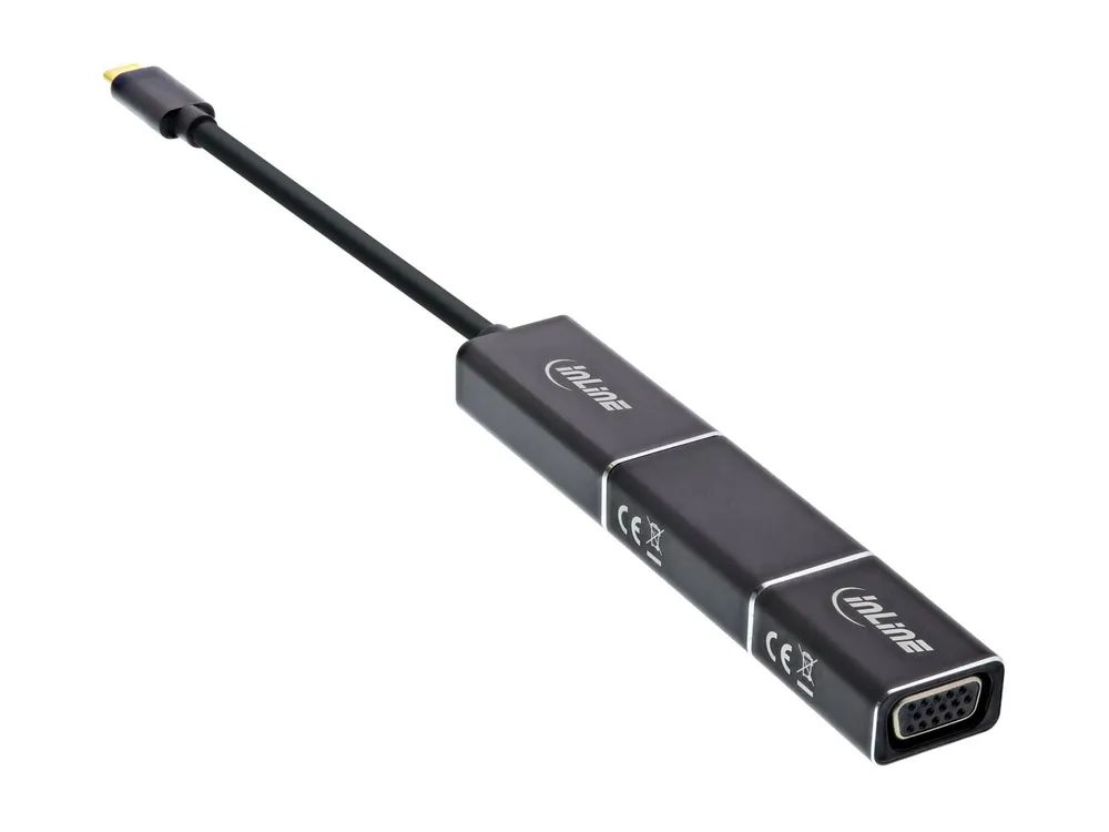 InLine USB Display Konverter Set 6-in-1 - 4K/60Hz schwarz
