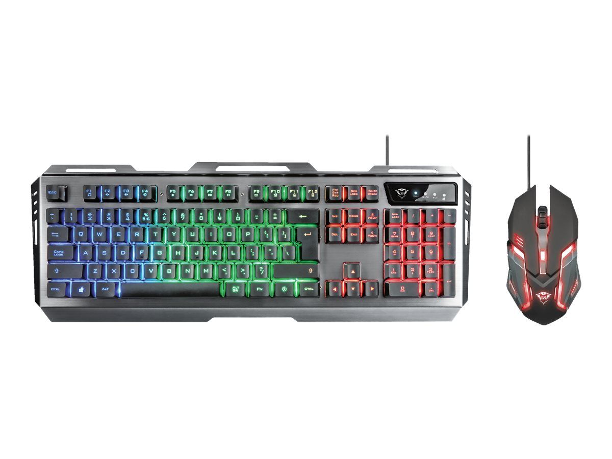 Trust GXT 845 Tural Gaming Combo - Tastatur-und-Maus-Set