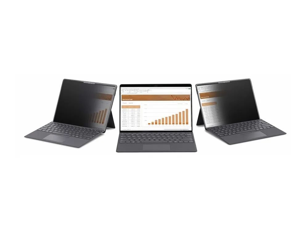 StarTech.com 4-Way 12.4in Surface Laptop Go 1/2/3 Privacy Screen Filter, Portrait/Landscape, Touch-Enabled, +/- 30 Deg. View, Blue Light Reduction, Matte Finish - Blickschutzfilter für Notebook (horizontal)