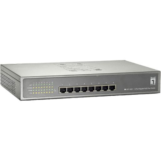 LevelOne 8-PORT GIGABIT POE+ SWITCH / LEVELO GEP-0821 123W GEP-0821