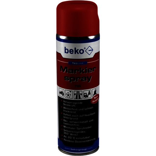 BekoGroup TECLINE MARKIERSPRAY ROT / BEKOGR 2945500 500ML 294 5 500