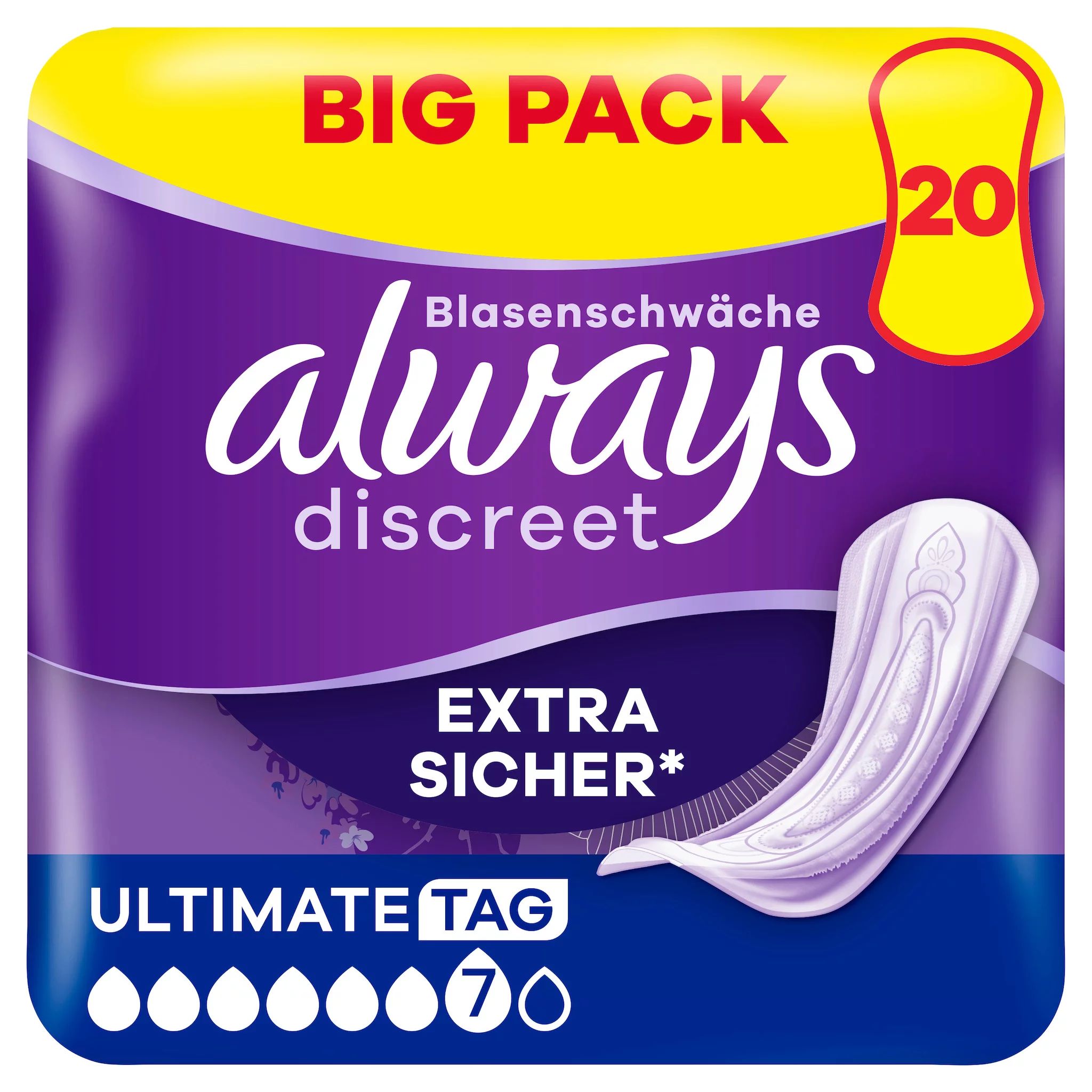 always Discreet Inkontinenz Ultimate Tag Big Pack 20