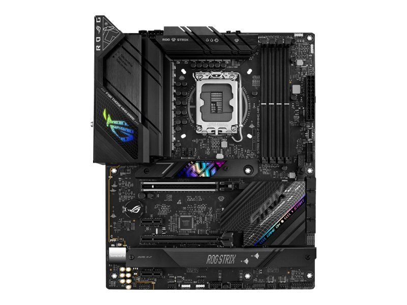 ASUS ROG STRIX B760-F GAMING WIFI - Motherboard - ATX - LGA1700-Sockel - B760 Chipsatz - USB-C 3.2 Gen 2x2, USB 3.2 Gen 2, USB 3.2 Gen 1, USB4 - 2.5 Gigabit LAN, Wi-Fi 6E, Bluetooth - Onboard-Grafik (CPU erforderlich)