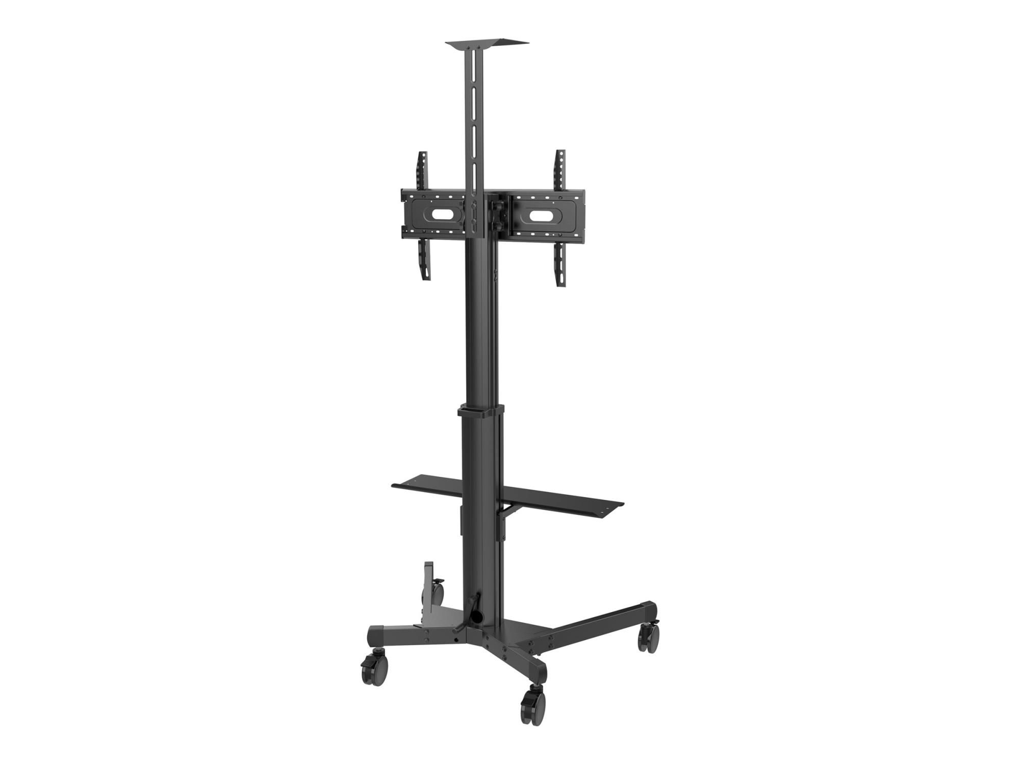 Vision X-Series VFM-F22 - Wagen - Höhe einstellbar - für LCD-Display - Stahl, Aluminium - mattschwarz - Bildschirmgröße: 78.7-203cm (31"-80")