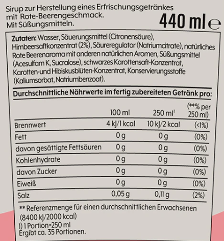 SodaStream Pink Grapefruit ohne Zucker Sirup 440ml