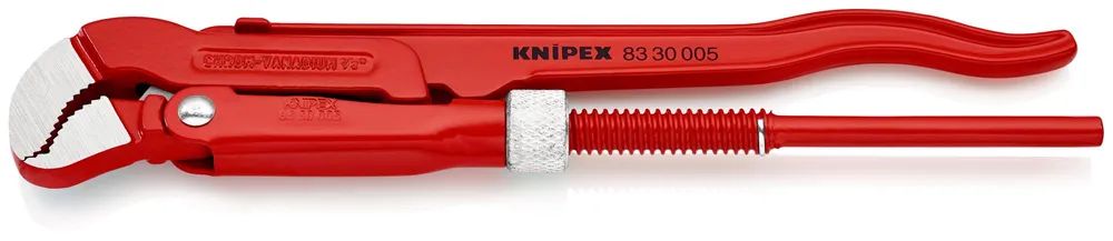 KNIPEX Rohrzange S-Maul rot pulverbeschichtet 245 mm