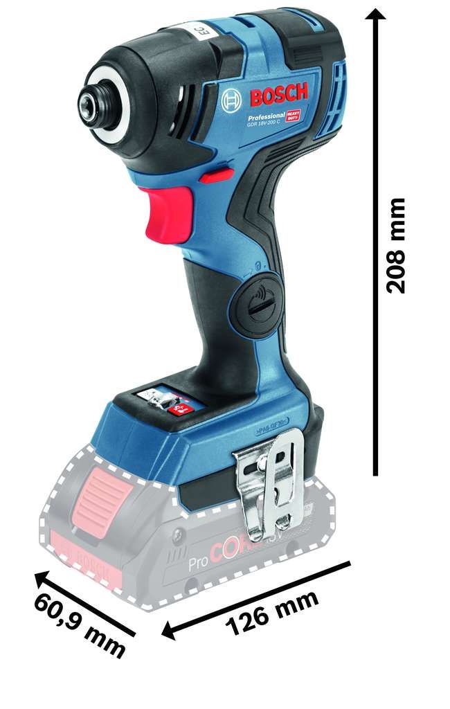Bosch Professional GDR 18V-200 C Drehschs(C) solo 