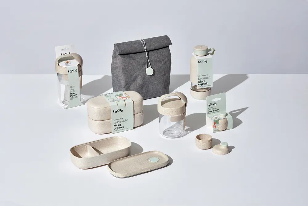 Lékué Isolierte Lunchtasche To Go Organic - Grey