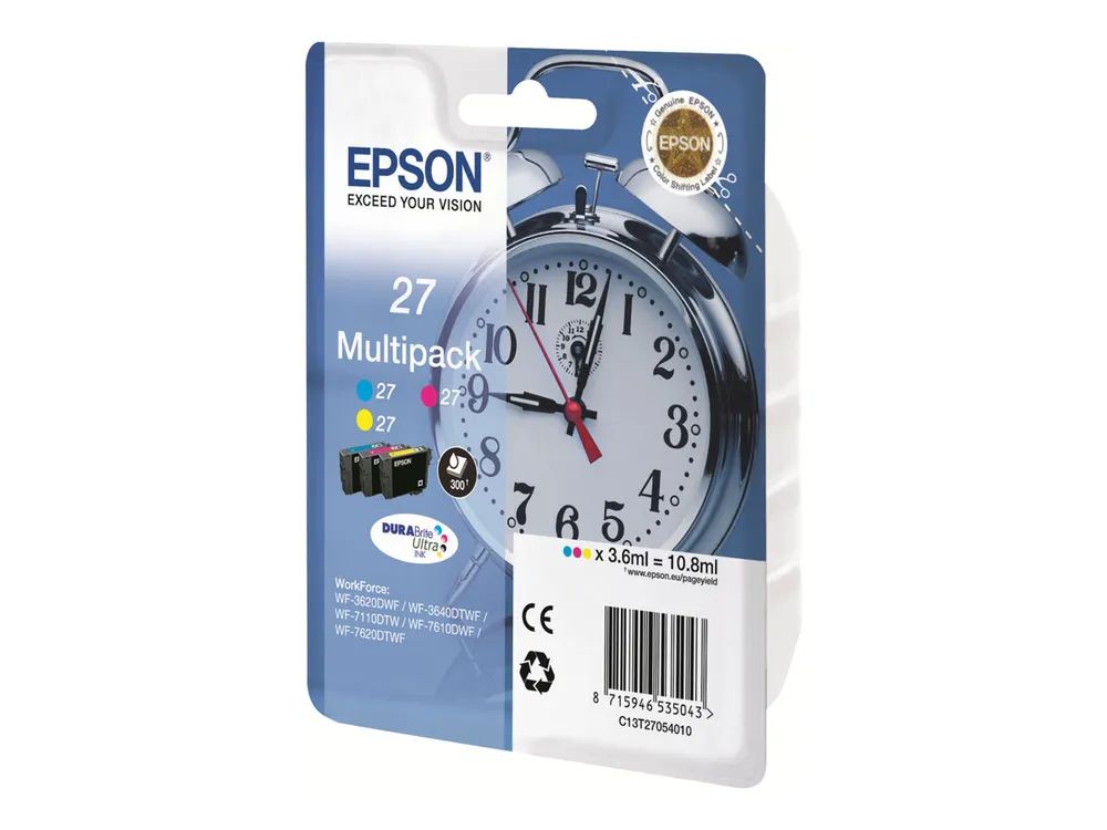 Epson 27 Multi-Pack - Gelb, Cyan, Magenta - original