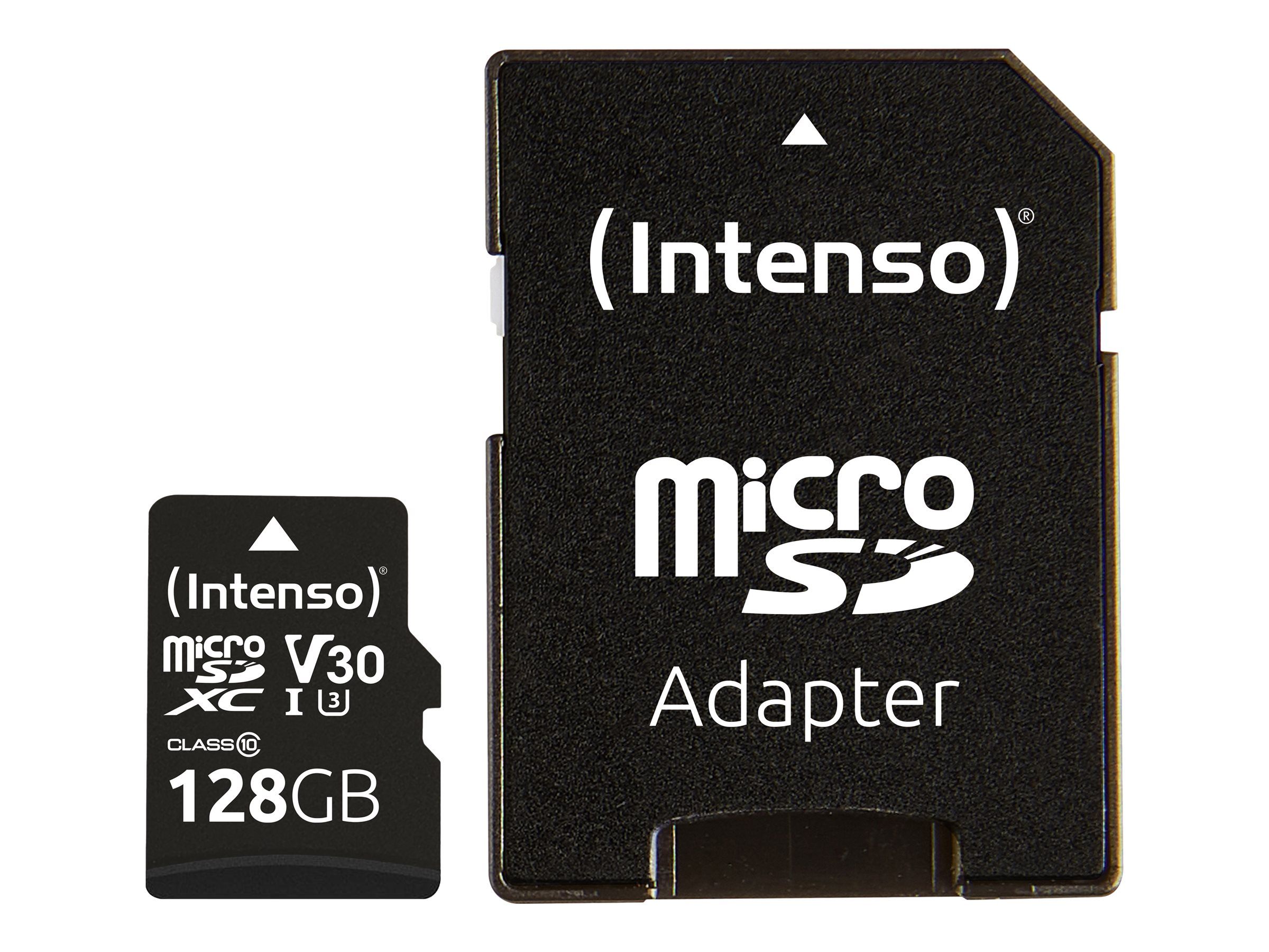 Intenso Professional - Flash-Speicherkarte (microSDXC-an-SD-Adapter inbegriffen)
