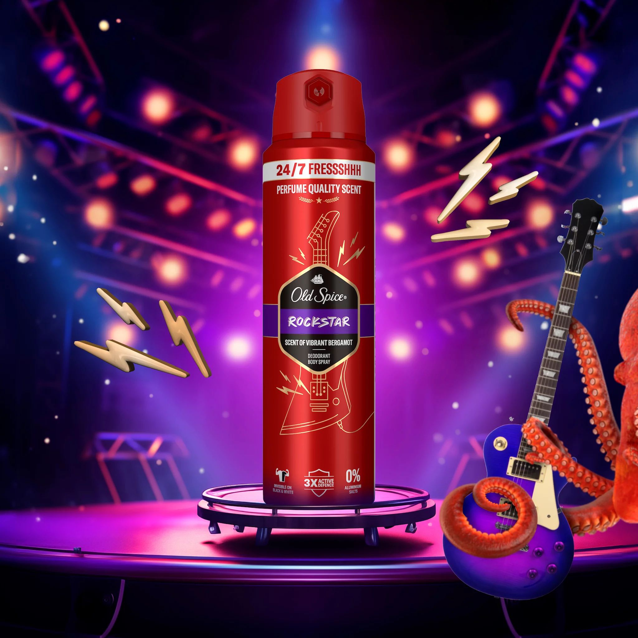 Old Spice Body Spray Rockstar od. Rockstar Tomorrowland Edition