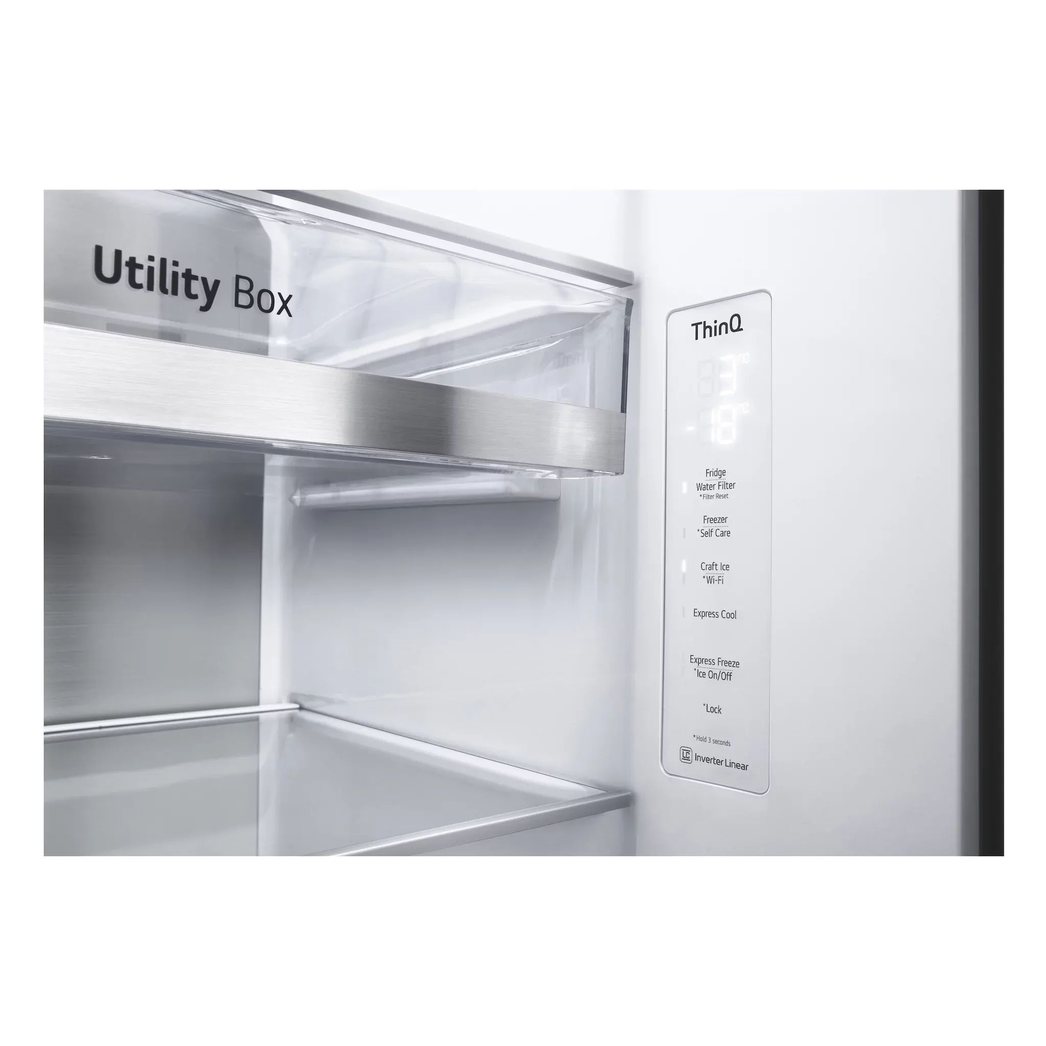 LG Electronics GSXV90MCDE Side-by-Side - Matte Black, 635L