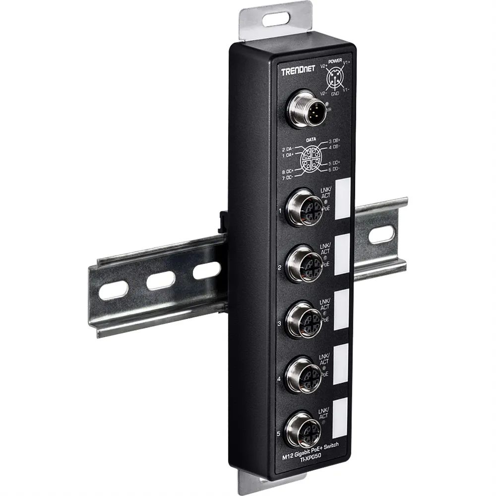 TRENDnet Version v1.0R - Switch - EN50155, industrial - unmanaged - 4 x 10/100/1000 (PoE+)