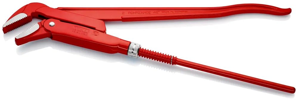 KNIPEX Rohrzange 45° rot pulverbeschichtet 570 mm