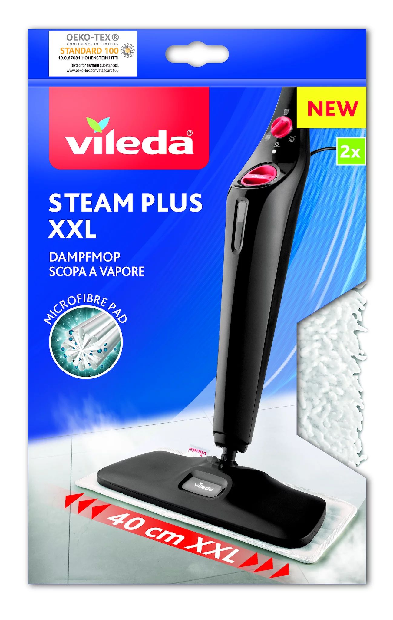 Vileda Steam XXL Ersatzbezüge, 2 Stück