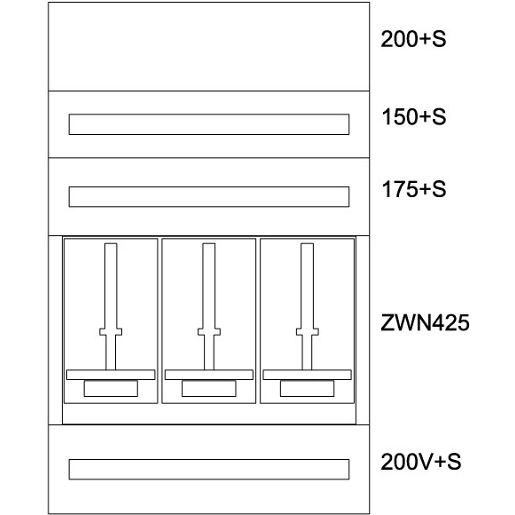 Eaton ZÄHLERVERTEILER-EINSATZ V / EATON BPZ-MES-VN-800/12-3Z 137898