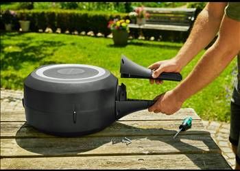 Gardena Garten-Schlauchbox RollUp S, 15 m, weiß