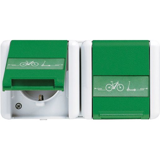 Jung SCHUKO 2F.-STD.M.KLAPPD.E-BIKE / JUNG 8220GNNAWEB