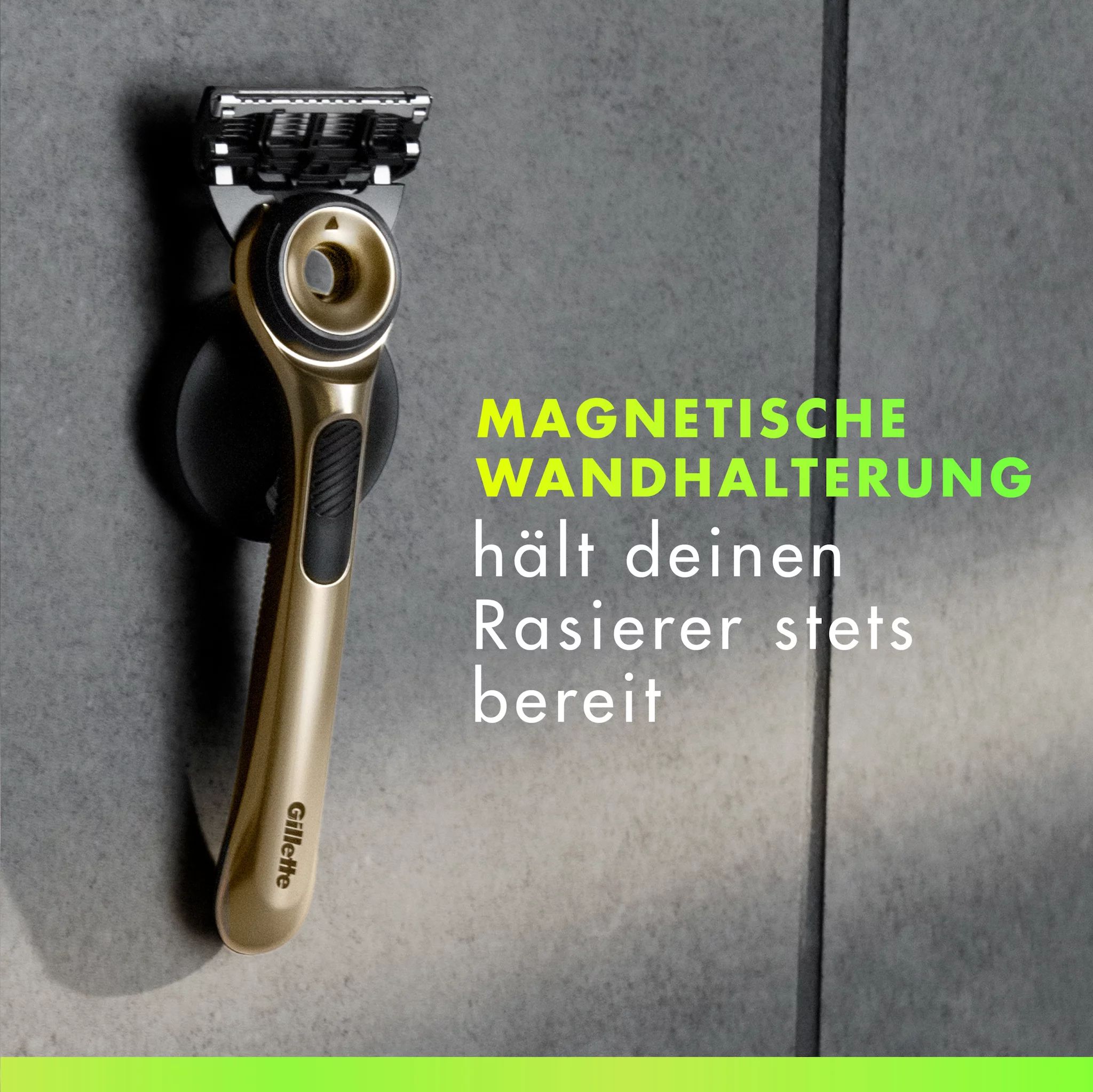 Gillette Labs Gold Rasierapparat mit 3 Klingen + Duschhänger
