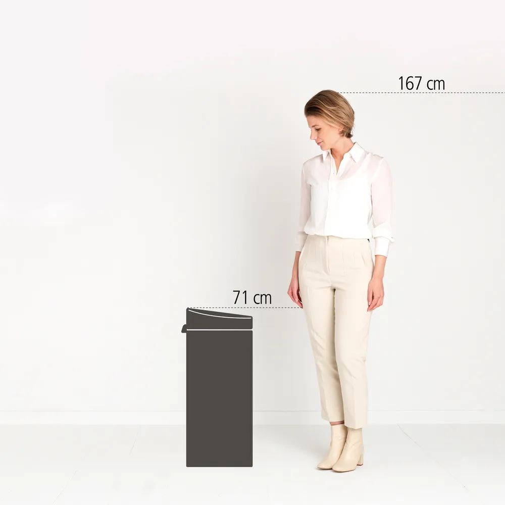 Brabantia Touch Bin New, 30L - White