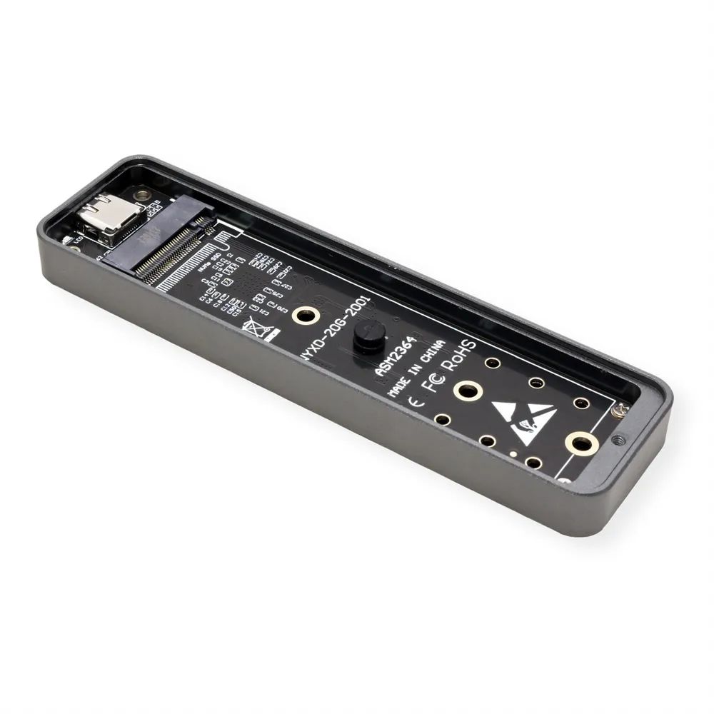 VALUE Externes SSD-Gehäuse, M.2, NVMe zu USB 3.2 Gen 2x2, Typ C