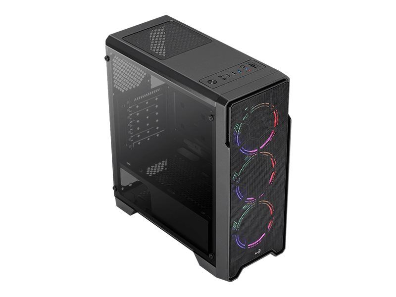 AEROCOOL ADVANCED TECHNOLOGIES AeroCool Ore - Tempered Glass Edition - Tower - ATX - Seitenteil mit Fenster (gehärtetes Glas)