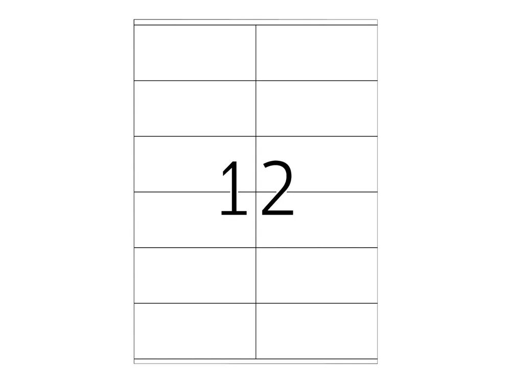 HERMA Special - Papier - matt - extra stark selbstklebend - weiß - 105 x 48 mm 300 Etikett(en) (25 Bogen x 12)
