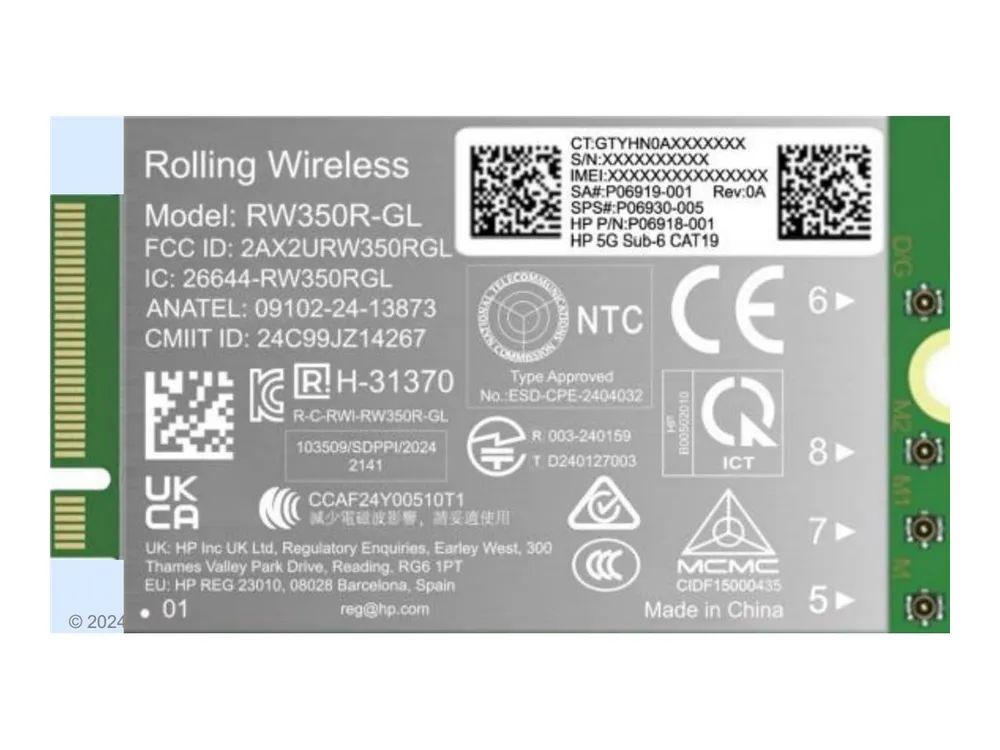 HP Drahtloses Mobilfunkmodem - 5G LTE - M.2