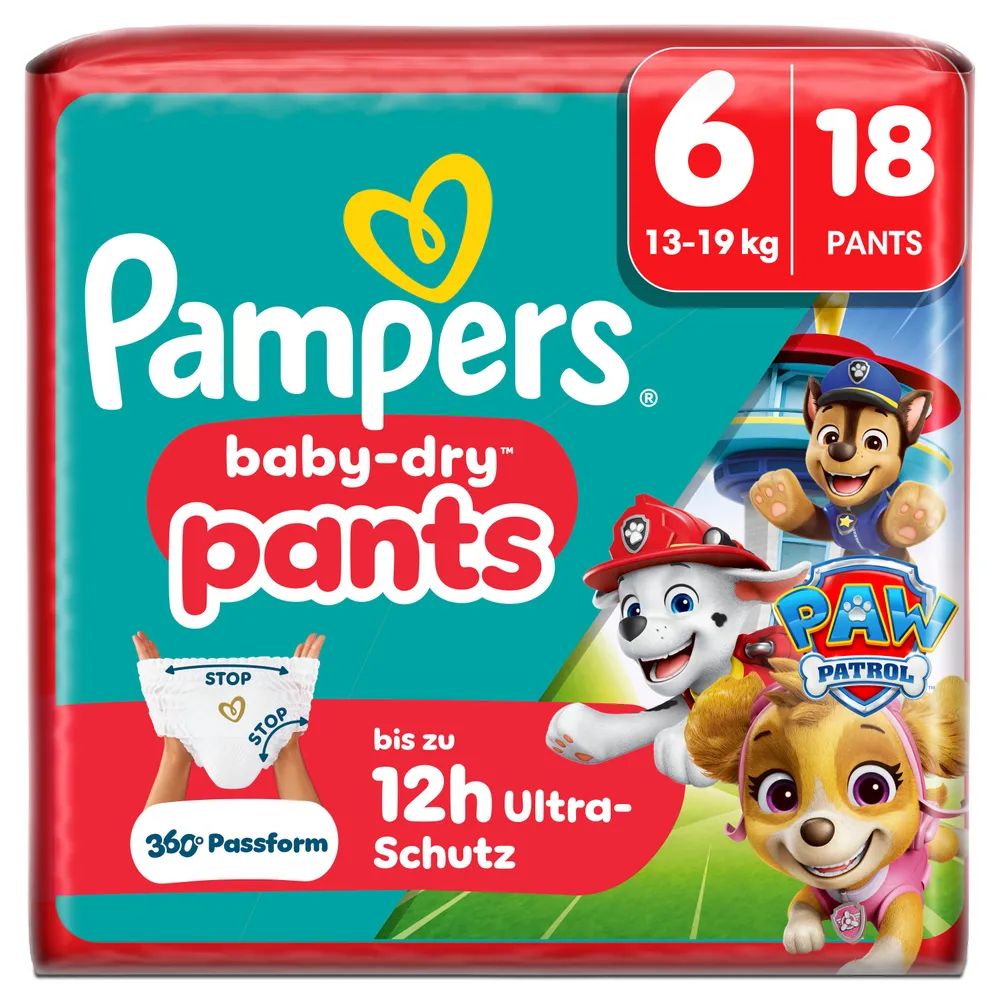 Pampers Baby Dry Pants Gr.6 Extra Large 13-19kg  Paw Patrol