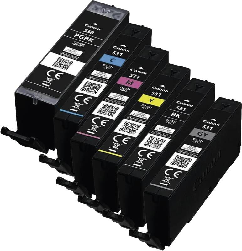 Canon PGI-530/CLI-531 PGBK/C/M/Y/BK/GY Photo Value Pack