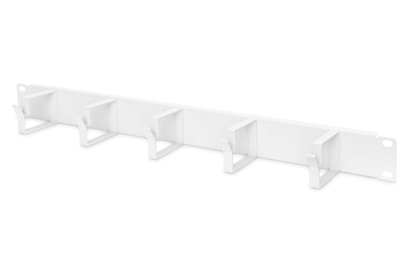 DIGITUS Kabelrangierpanel mit Kabelführungsbügeln für 483 mm (19")-Schränke, 1HE