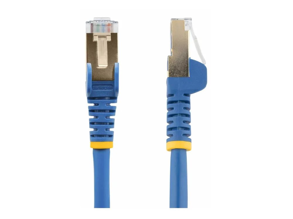 StarTech.com 6ASPAT10MBL Patchkabel CAT6a (10 m, blau, RJ45-Snagless-Steckverbinder, CAT6a-STP-Kabel, Kupferdraht, Netzwerkkabel)