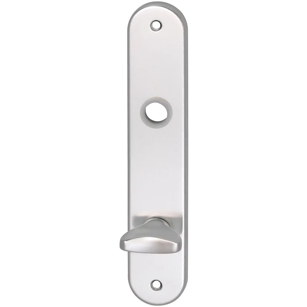 Grundmann Langschild WG 1700, WC 90, mit Drehknopf, silber eloxiert
