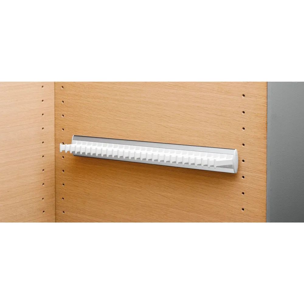 SERVETTO Krawattenhalter Modell D Aluminium/Kunststoff weiß