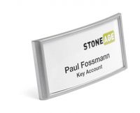 Durable CLASSIC - Namensschild - für 30 x 65 mm - Magnet - Silber (Packung mit 10)