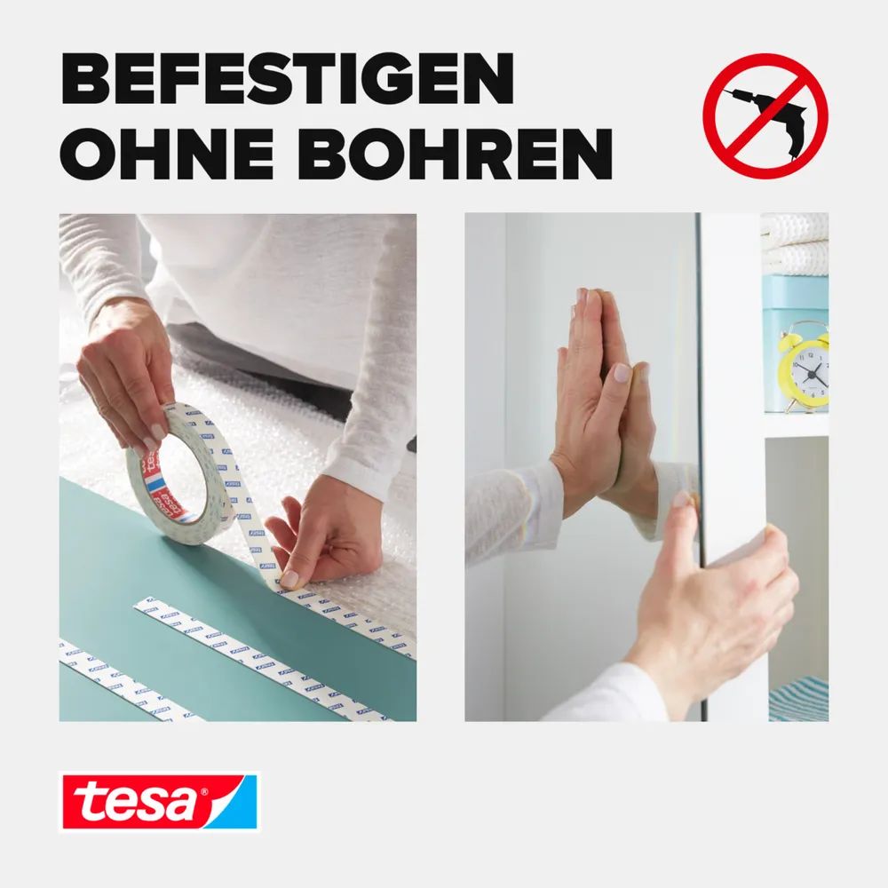 Tesa 55734 - Doppelseitiges Klebeband - 38 mm