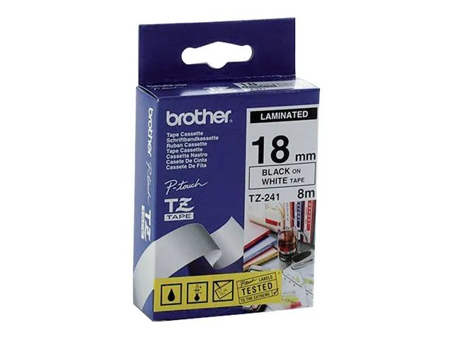 Brother Schwarz auf Weiß - Rolle (1,8 cm x
