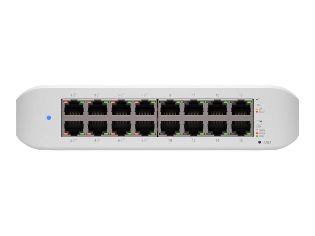 Ubiquiti UniFi Switch Lite USW-Lite-16-POE - Switch - managed - 16 x 10/100/1000 (8 PoE+)