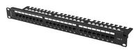 Lanberg 19" Patchpanel 1U 24-Port CAT.6 UTP+ Kabelorg. sw