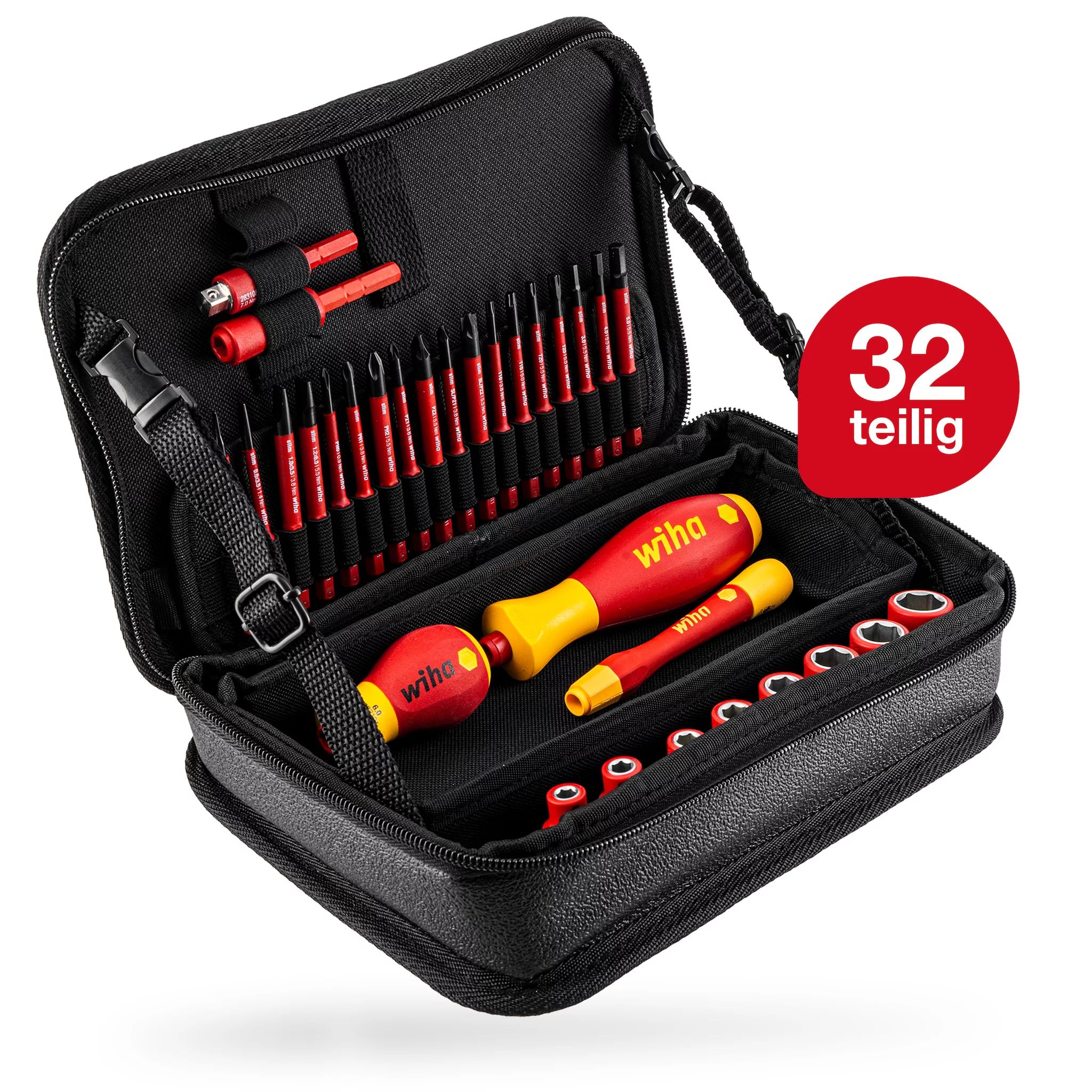 Wiha Werkzeug Set slimVario® electric gemischt 32-tlg. inkl. Funktionstasche
