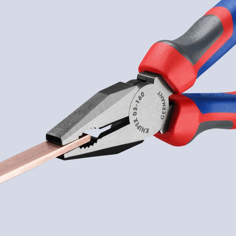 KNIPEX Kombizange mit Comfort-Griffen schwarz atramentiert 160 mm
