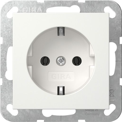 Gira SCHUKO STECKDOSE REINWEIß / GIRA 418803 SYSTEM 55 418803