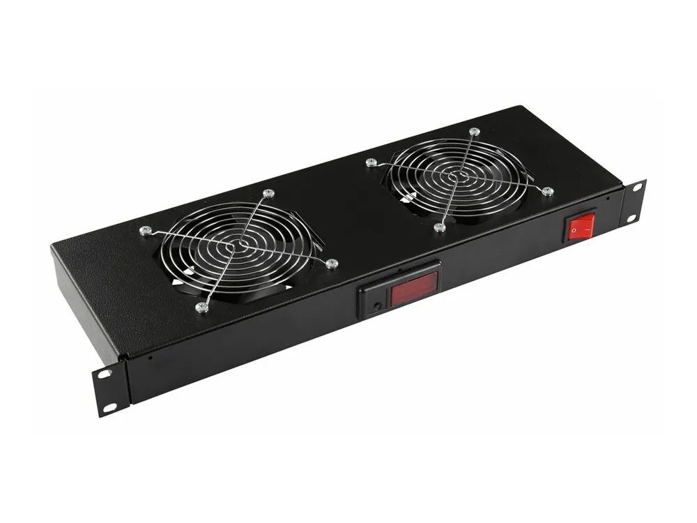 Lanview by Logon - Thermostat für Rack-Lüftermodul - digital - mit Thermostat - Schwarz - 1U - 48.3 cm (19")