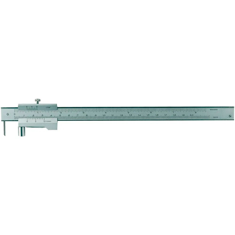 RB-Messwerkzeuge GmbH  Streichmaß mit Laufrolle Ablesung 0.1 mm Messbereich 0-200 mm