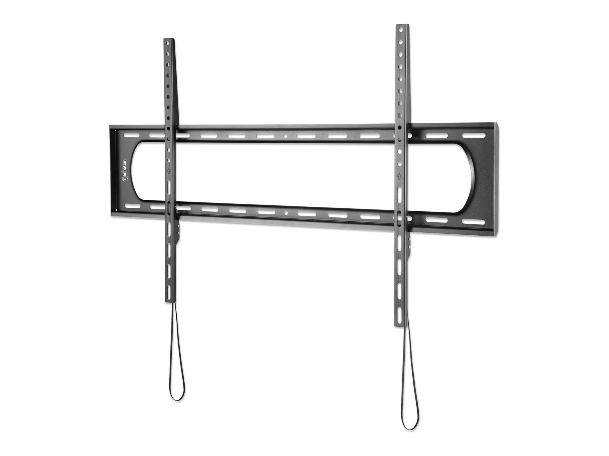 Manhattan TV & Monitor Mount, Wall (Low Profile), Fixed, 1 screen, Screen Sizes: 60-120", Black, VESA 50x50 to 900x600mm, Max 120kg, Ultra Slim, LFD, Lifetime Warranty - Befestigungskit (Wandmontage)