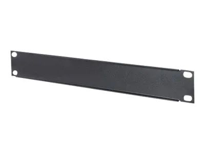 IC Intracom Intellinet 10" Blindabdeckung, 1 HE, verdeckt ungenutzte Bereiche in 10"-Schränken, Metall, schwarz - Blindabdeckung - Rack montierbar - Schwarz, RAL 9005 - 1U - 25.4 cm (10")