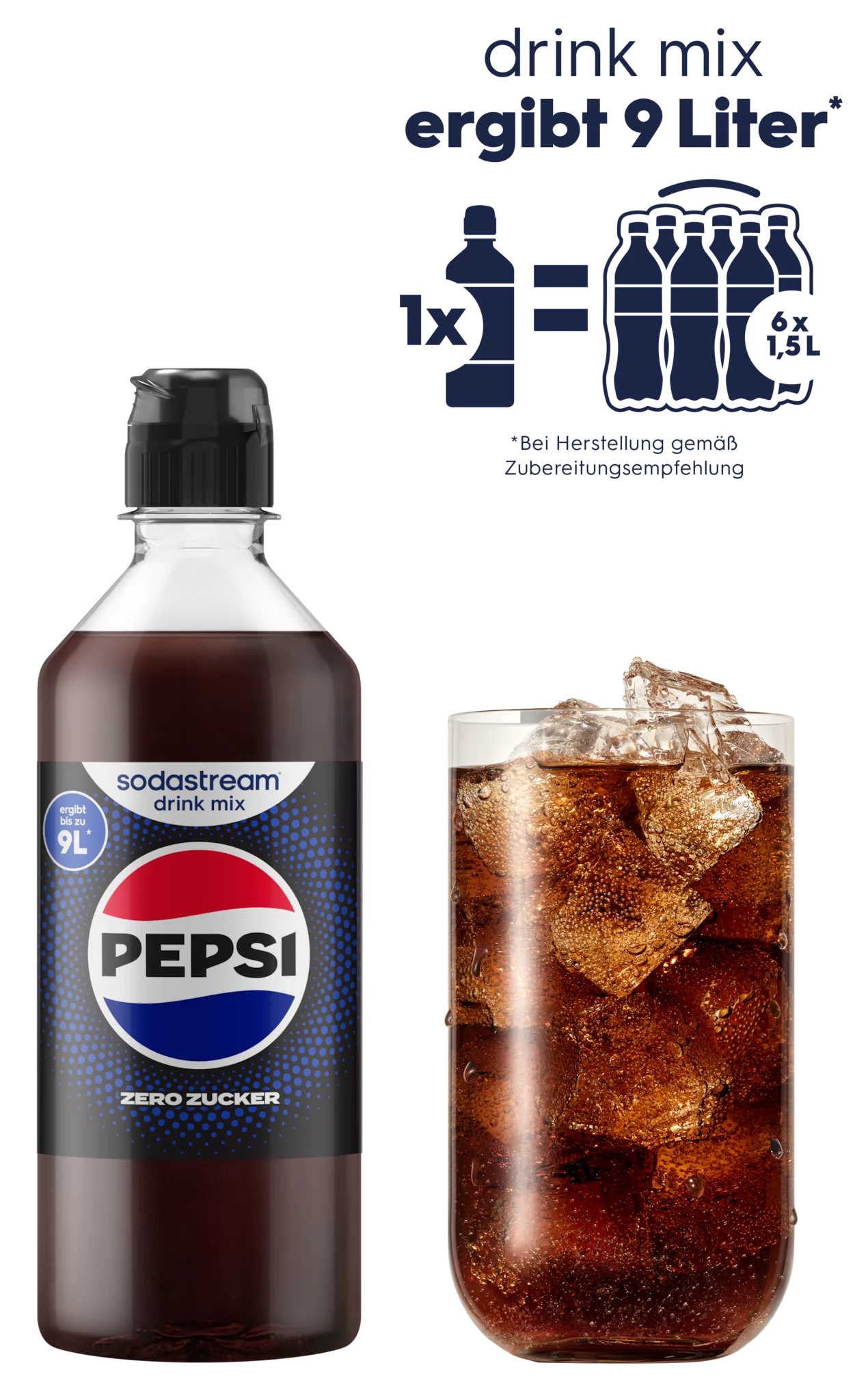 SodaStream drink mix Pepsi Zuckerfrei 440ml