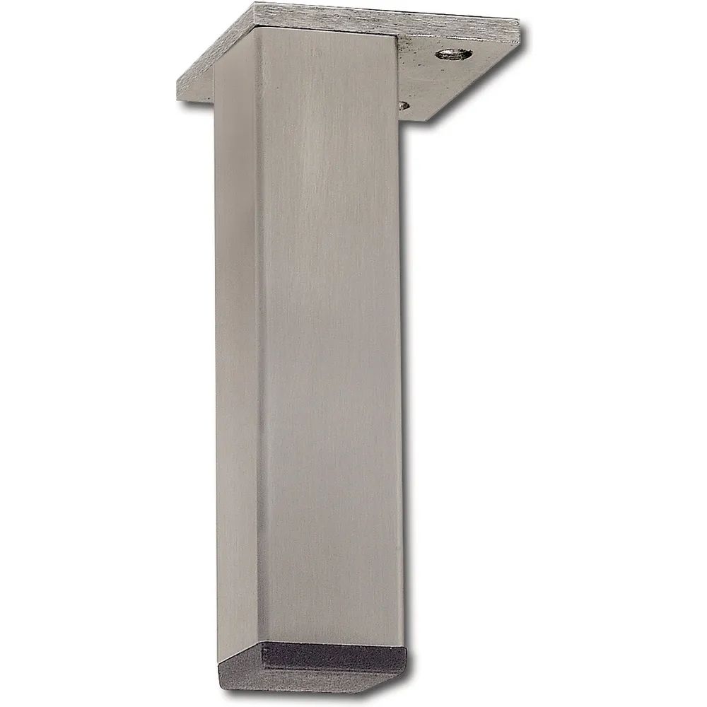 S.c. Simausrom Comservimpex Srl SRL. Dekorfuß 30x30 mm, Länge 190 mm, Edelstahl gebürstet
