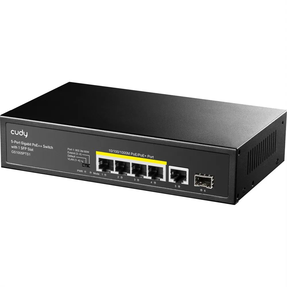 CUDY GS1005PTS1 - Switch - 5 x 10/100/1000 (PoE)