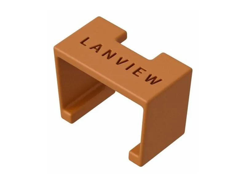 Lanview LVT-SC-O - Farbcodierungsclip - Orange - Kunststoff - Cat6a - 10 mm - 5 mm